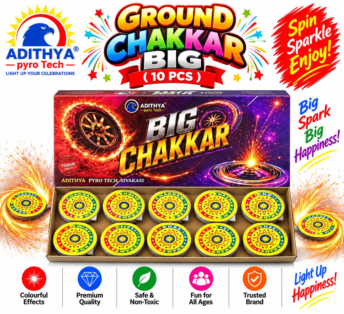 Ground Chakkar Big (10pc)